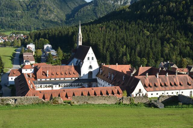 Vom Zug aus kann man die Kartause Gaming von oben bestaunen.