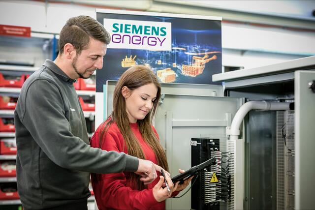 Die Lehrlinge werden bei Siemens Energy gefordert und gefördert.