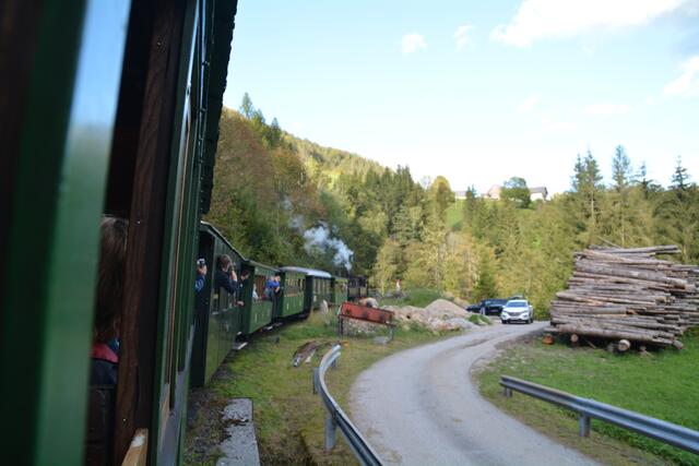 Eine Zugfahrt mit der Dampflok durch unser schönes Ötscherland