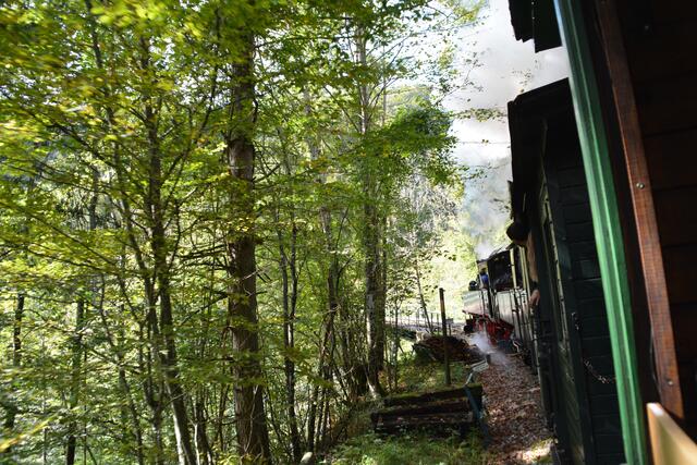 Eine Zugfahrt mit der Dampflok durch unser schönes Ötscherland