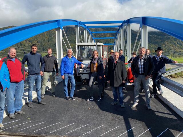 Auch die Gailbrücke in Unterdöbernitzen wurde heute, der Corona-Entwicklungen im Bezirk geschuldet, im Stillen eröffnet.