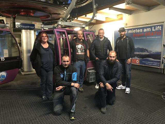 Gemeinsam für die Interessen der Beschäftigten: (v.l.) Nina Sprenger, Joachim Boll, Peter Wirrer, Mario Pritzi (Gewerkschaft vida), Markus Häring und Steffan Feneberg (ÖGB Reutte).