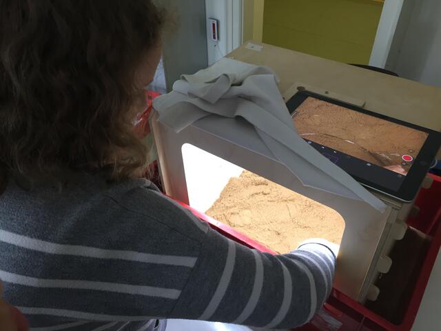 Ein weiteres Medium war das Tablet, mit dem die Filme entstanden.