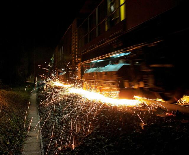 Nacharbeiten im Bereich Bahnhof St. Pölten.