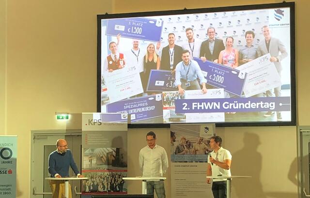 Interessante Keynotes beim 2 FHWN Gründertag.