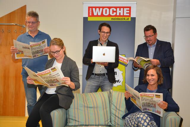 Die Jurymitglieder aus Hartberg-Fürstenfeld bei der Jurysitzung zum WOCHE-Regionalitätspreis 2020 im WOCHE-Büro am Ökopark Hartberg.