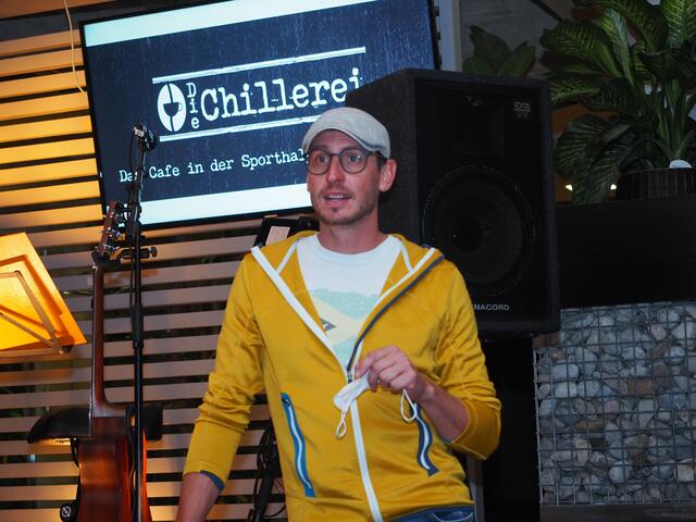 Gregor Bischops, der Initiator der "Safe Music Series" in der Trofaiacher Chillerei.
