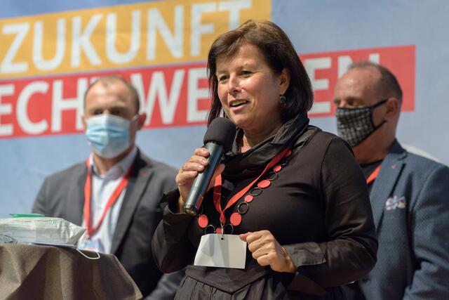 SPÖ OÖ-Parteichefin Birgit Gerstorfer lud zum Zukunftskongress.