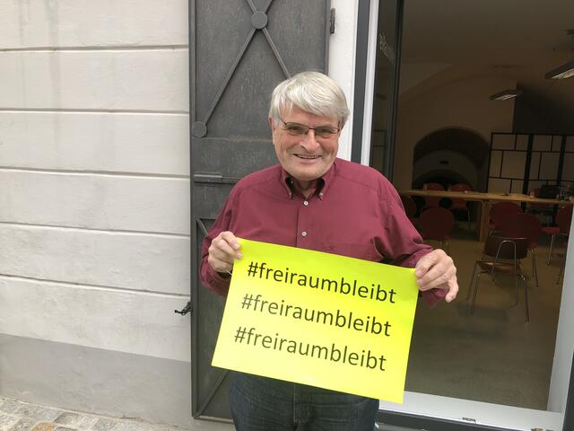 ... Heute muss Mitgründer Wolf Dorner um FreiRaum kämpfen.