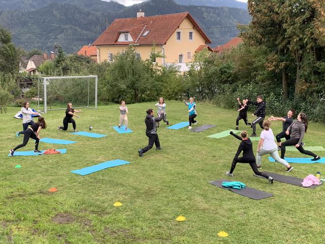 Und natürlich darf bei einem Gesundheits-Aktionstag Bewegung an der frischen Luft nicht fehlen.