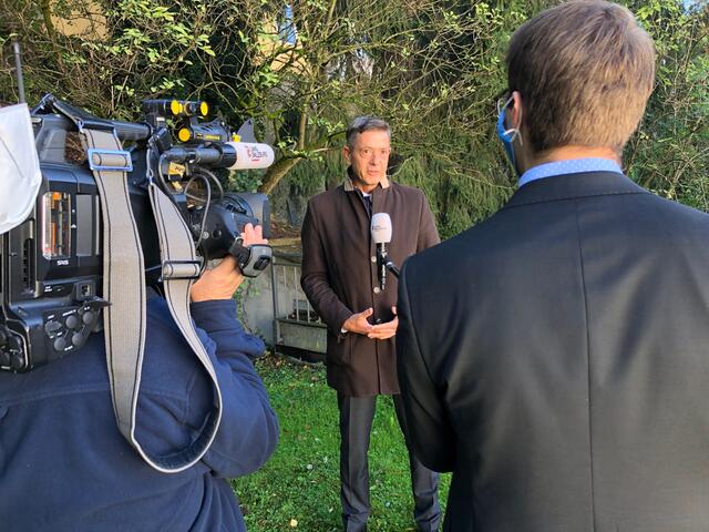 BB-Geschäftsführer Michael Kretz bei Interview mit dem Landesmedienzentrum. | Foto: Daniel Schrofner
