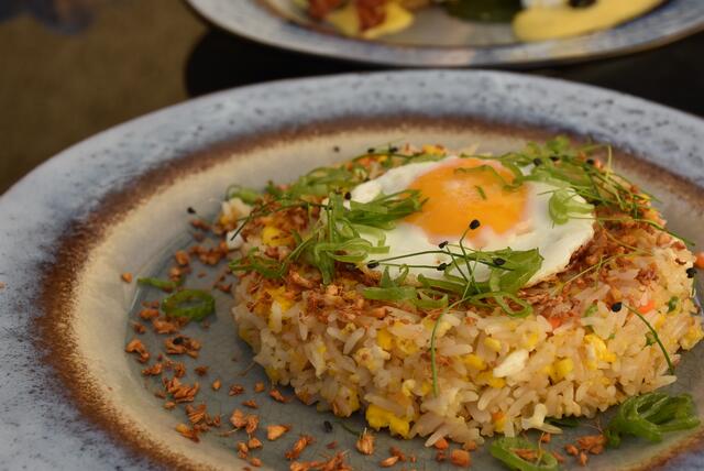 Gebratener Ingwer Reis mit „Sunny Side up Ei"