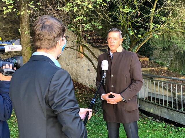 BB-Geschäftsführer Michael Kretz bei Interview mit dem Landesmedienzentrum. | Foto: Daniel Schrofner