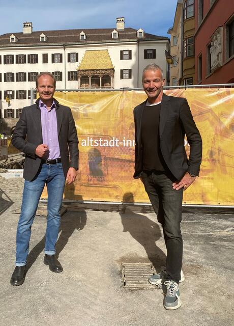 Innsbrucks Vizebürgermeister Johannes Anzengruber und Robert Neuner (Geschäftsführer IAI Veranstaltungs GmbH) setzen auf ein umfangreiches Sicherheitskonzept und verantwortungsvolle Adaptionen.  | Foto: Büro Anzengruber
