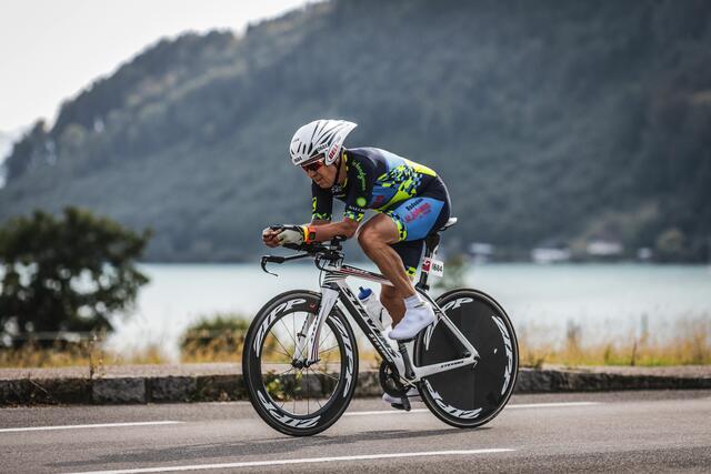 Rupert Polak im Renneinsatz am Attersee.