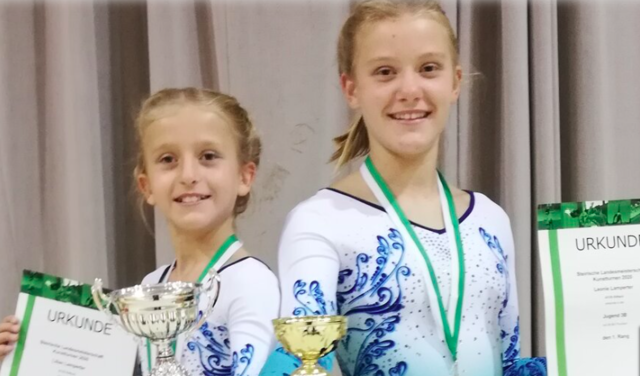 Stolze Schwestern: Lilian und Leonie Lamperter sind Landesmeisterinnen. | Foto: KK