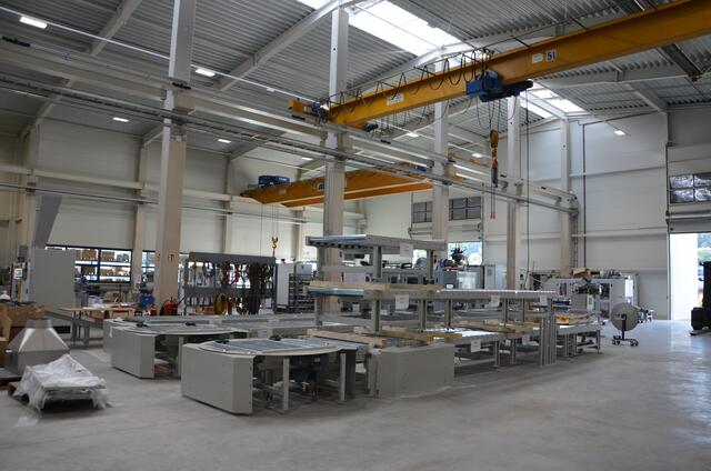 Die neue Assemblierungshalle bei Statec Binder erstreckt sich auf 5.000 m2.