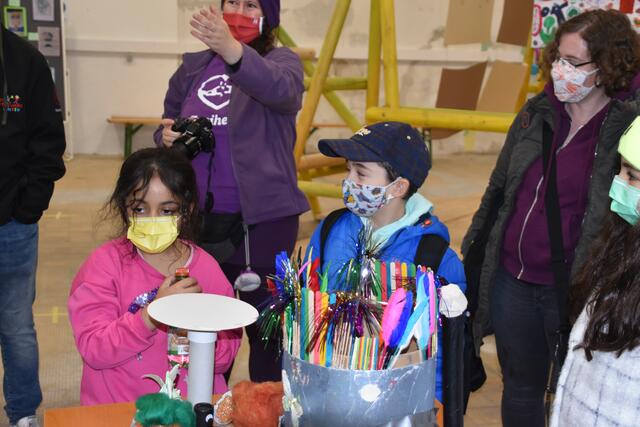 Eine Gruselburg mit Helikopter-Landeplatz, Swimmingpool und Trampolin präsentierten Jad und Hadil. | Foto: Karl Pufler
