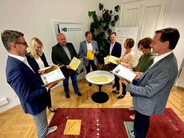 Die Verantwortlichen beim Regionalmanagement und die Bürgermeister freuen sich über die Nominierung.