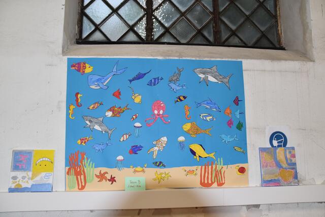 Auch ein gefülltes Aquarium schufen die Favoritner Kinder… | Foto: Karl Pufler