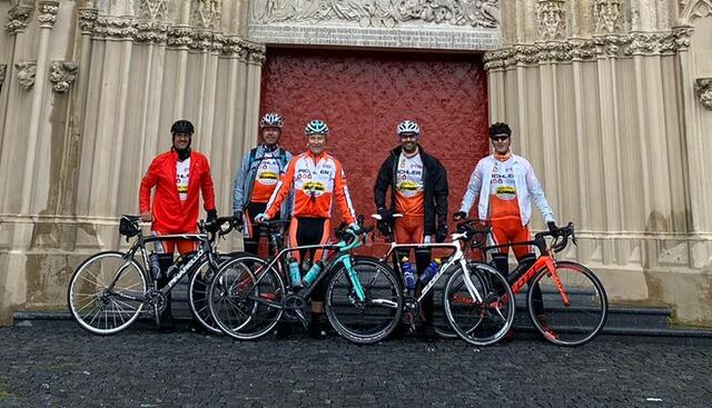 Durchnässt erreichten die Wettmannstättener Radler die Basilika. | Foto: KK