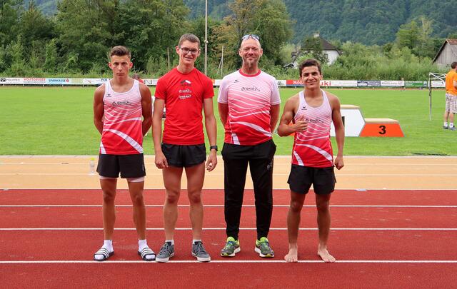 v. li. Samuel Leitner, Florian Rosinger, Karl Schaffner und Ali Dibo