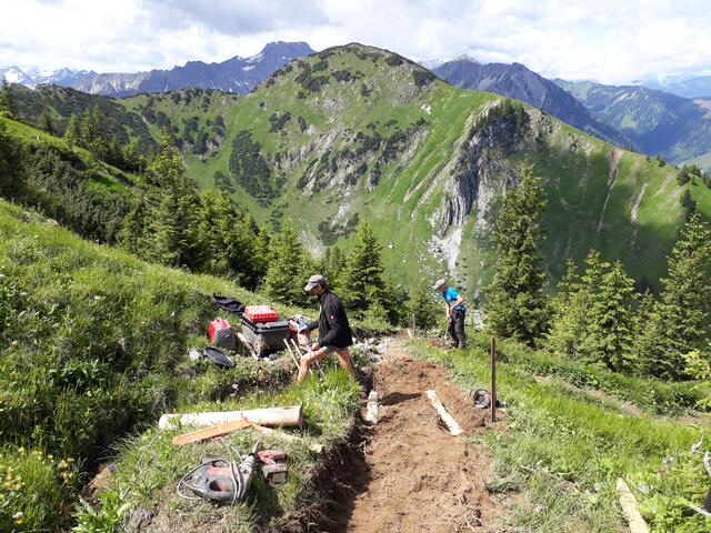 Auf dem Weg zum Bschießer wurde ein klar ersichtlicher, eindeutiger Weg herausgearbeitet.
 | Foto: Thilo Kreier