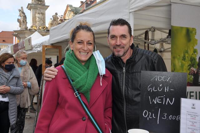 Gerne mit dabei waren Magdalena Mandl von der Marktmusik Eberstein und Heinz Theuermann.