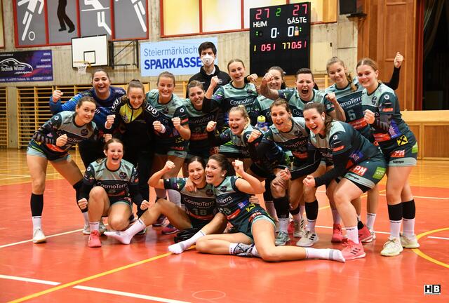 Überglücklich über den Punktegewinn gegen die Perchtoldsdorf Devils...