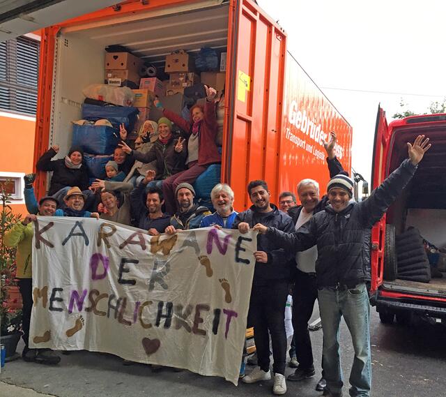 Der Hilfstransport ging von Güssing nach Lesbos. Auch über 40.000 Euro Geldspenden trafen bei Organisator Pascal Violo ein. | Foto: Violo