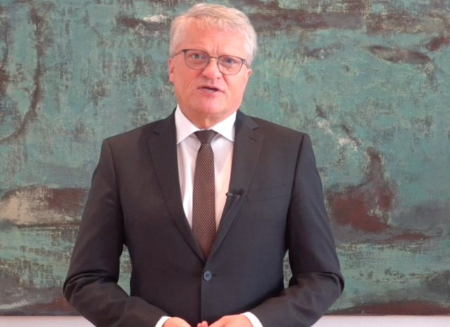 Während des Lockdowns hat sich Bürgermeister Luger per Videobotschaft an die Bevölkerung gewandt (Archivbild).