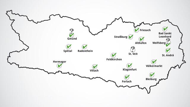 Die WOCHE hat sich in den 17 Kärntner Städten umgehört. Ermöglichen sie den Wirten über den Winter, Gastgärten zu betreiben? Fallen Gebühren an?