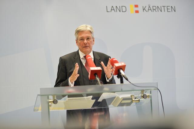Landeshauptmann Peter Kaiser hofft trotz schärferer Maßnahmen auf die Unterstützung der Kärntner. | Foto: LPD Kärnten/Helge Bauer