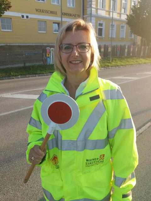 Projektinitiatorin Alexandra Holter in Montur.