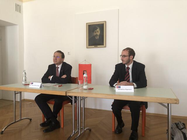 Bürgermeister Matthias Stadler und Markus Hippmann.