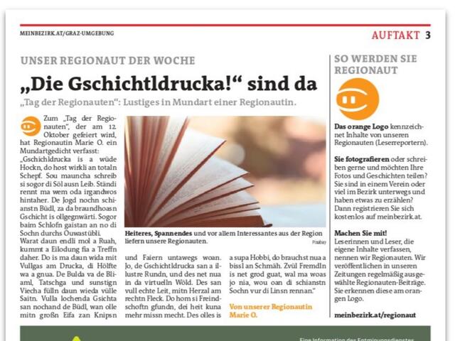 WOCHE Graz-Umgebung Nord, Ausgabe Nr. 42 am 14.10.2020