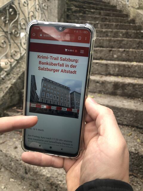 Der KrimiTrail lässt sich über das Smartphone jederzeit starten und spielen. | Foto: sm