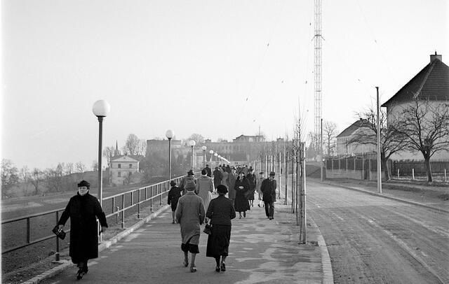 Damals 1938: Höhenstraße am Freinberg
Die Höhenstraße am Linzer Freinberg entstand im Jahr 1937 im Rahmen der Arbeitslosenfürsorge und entwickelte sich in der Folge zu einer beliebten Flaniermeile mit einem herrlichen Ausblick auf die Stadt. Die Sendeanlage war bereits im Jahr 1936 entstanden und wurde im Jahr 2008 erneuert. Im Hintergrund sind das Aloisianum und die Maximilianskirche zu sehen, die heute durch hohe Bäume verdeckt werden. | Foto: Archiv der Stadt Linz