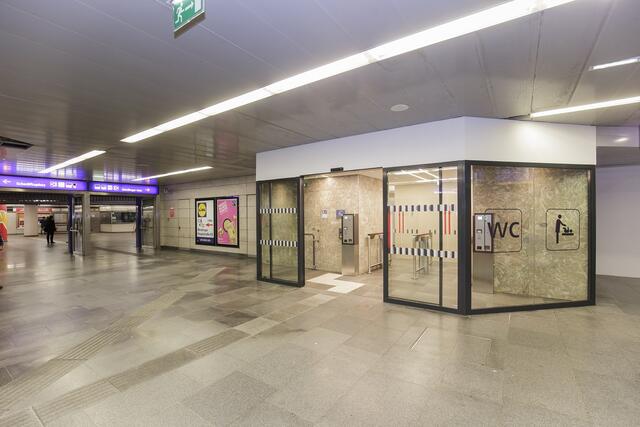 Die neuen Sanitäranlagen am Bahnhof Meidling sind bereits in Betrieb.