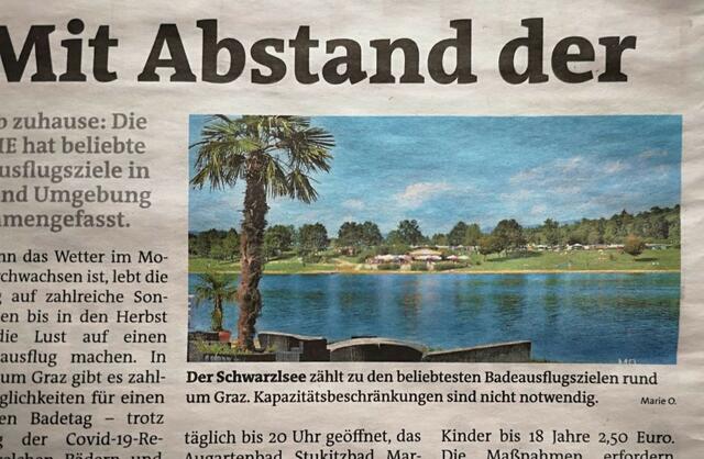 WOCHE Graz-Umgebung Süd, Ausgabe Nr. 30, 22. Juli 2020, Schwarzlsee