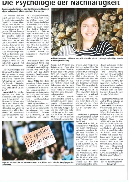 Die Psychologie der Nachhaltigkeit