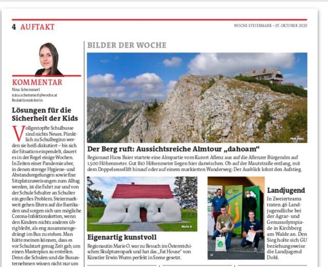 WOCHE Graz-Umgebung Nord, Ausgabe 41 am 7.10.2020