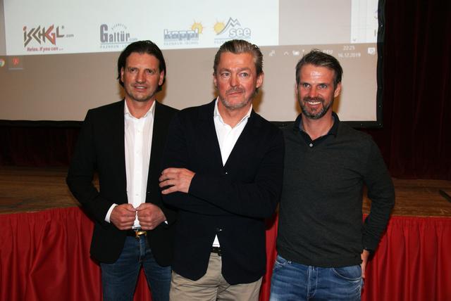 TVB Paznaun-Ischgl: Obmann Alexander von der Thannen (Mi.) mit seinen Stellvertretern Arnold Tschiderer (li.) und Michael Zangerl.