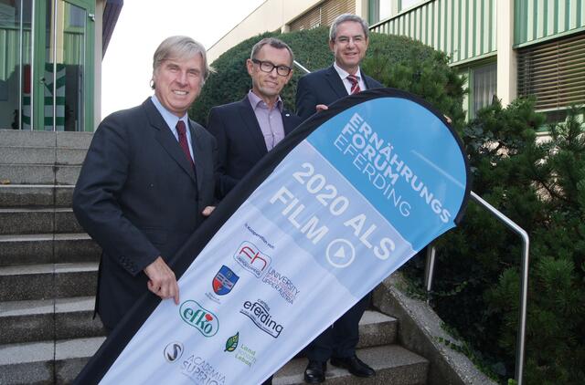 v. l. n. r.: Georg Starhemberg (Campus Eferding, Starhemberg’sche Familienstiftung), Klaus Hraby (Geschäftsführung efko GmbH) und Otmar Höglinger (Studiengangsleiter Lebensmitteltechnologie &amp; Ernährung, Fachhochschule OÖ). | Foto: efko