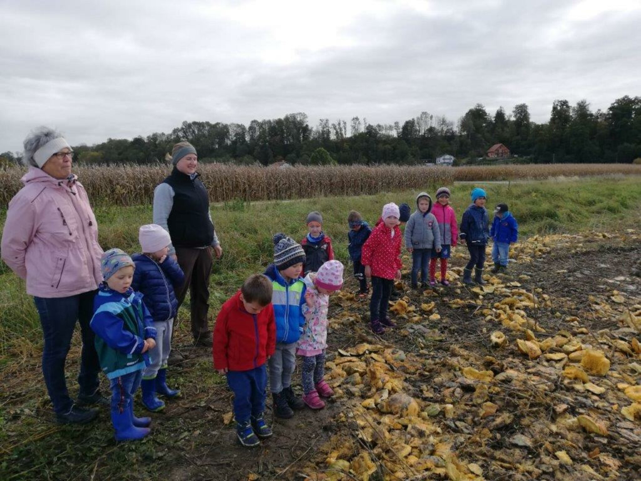 Herbstzeit: Kürbisfest am Kindergarten Kirchdorf - Ried