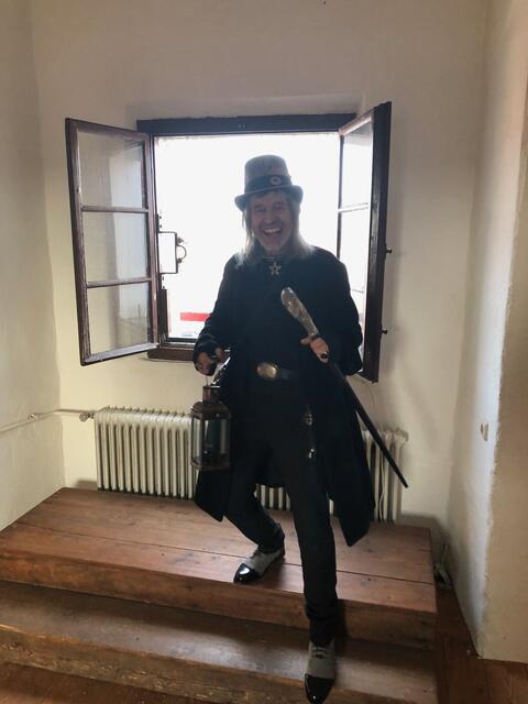 Oben im Turmzimmer erwarten uns noch weitere Geschichten.