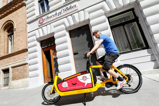 "e-Bullit" heißt das neue Grätzelfahrrad in der Josefstadt.