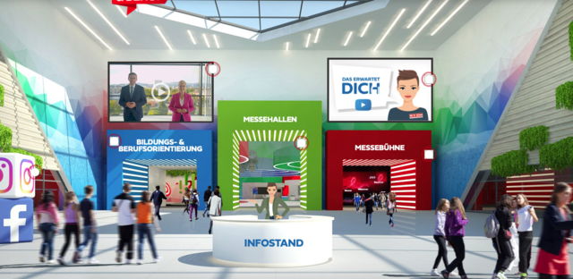 Die Messe Jugend &amp; Beruf findet heuer online statt. | Foto: Screenshot/Homepage