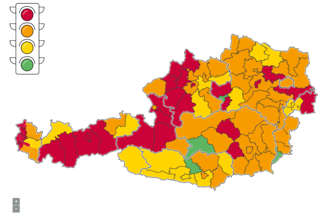 Murtal leuchtet orange, Murau bleibt grün.
