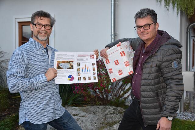 Manfred Fenster, links, und Josef Aschauer von der SPÖ Dimbach